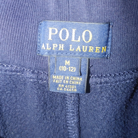 Polo Kids Blue Sweatpants, Size 10/12 With Drawstring. - Picture 5 of 5
